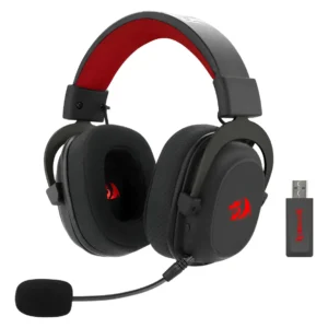 Headset Gamer Redragon H510-Pro Zeus Rgb Wireless 7.1 53mm Preto