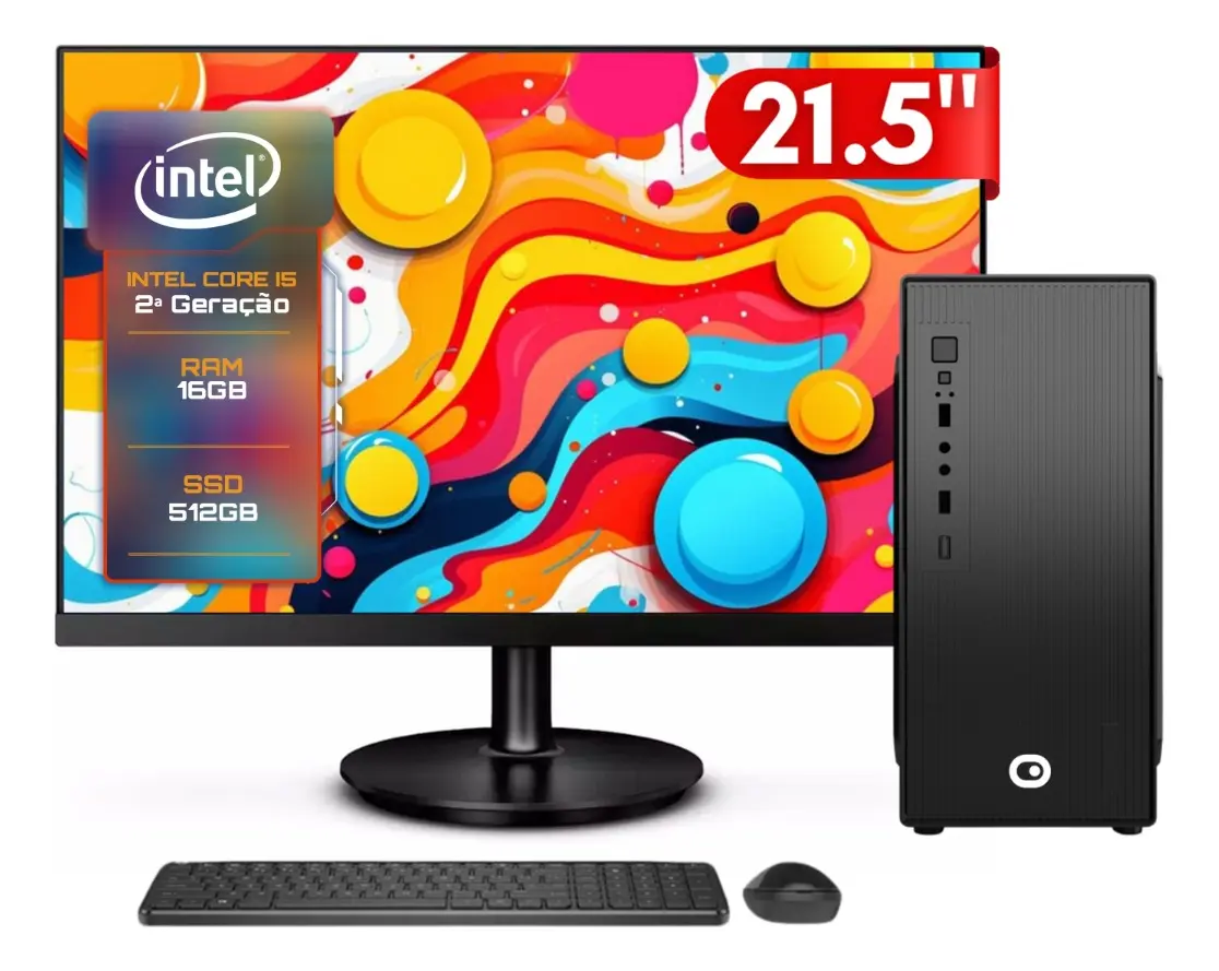 Computador Completo Intel Core i5, 16GB RAM, SSD 512GB,