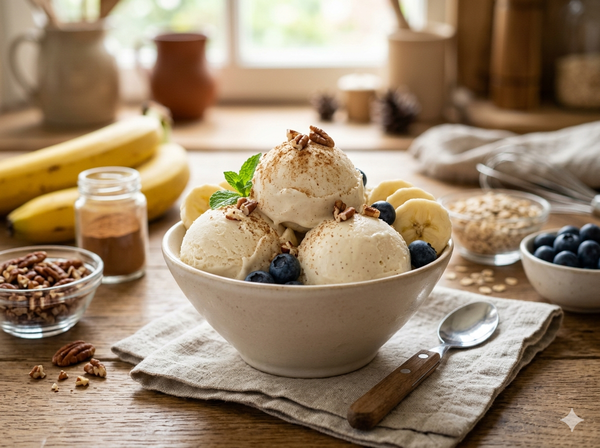 Sorvete Fit de Banana Cremoso: Receita Fácil com Poucos Ingredientes