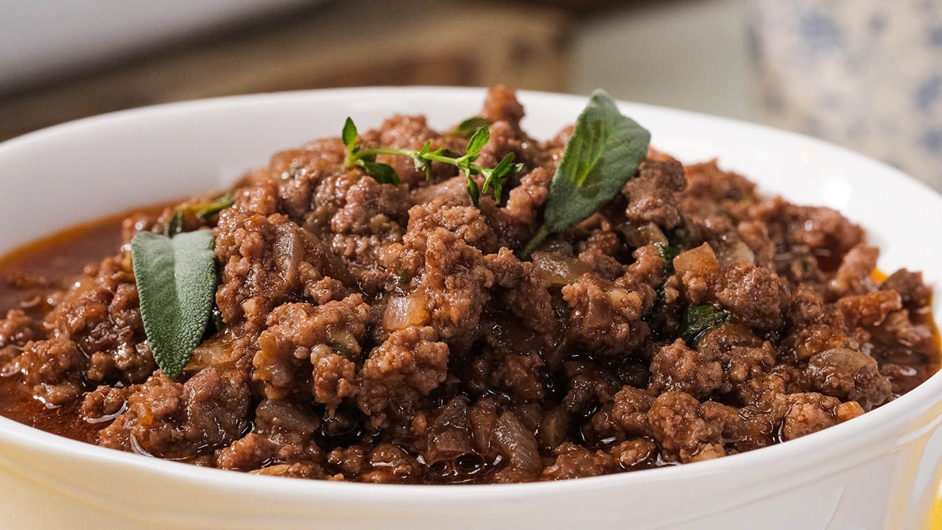 Carne Moída Refogada Bem Molhadinha e Cheia de Sabor
