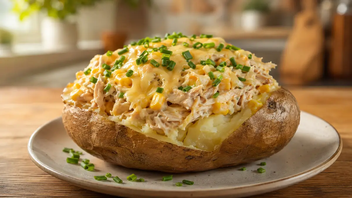 Batata Recheada no Micro-ondas: Cremosa e Pronta sem Forno