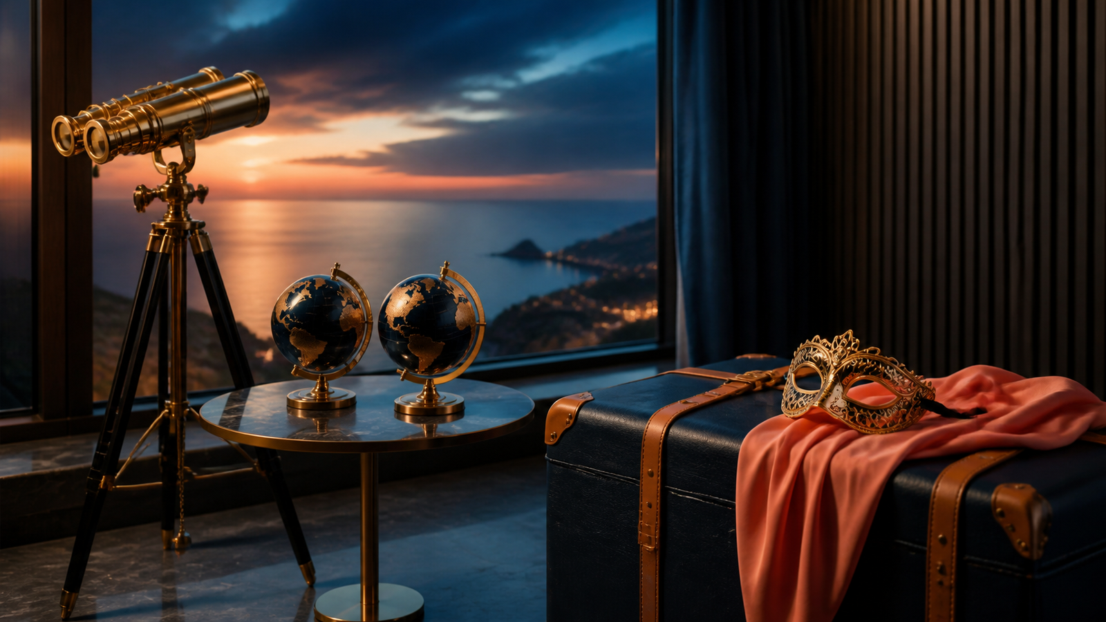 Casal em Viagem Romântica: O Quarto com Vista e uma Fantasia